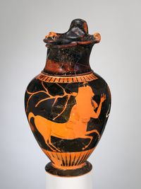 Terracotta rim fragment of a kylix (drinking cup)