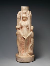 Limestone statuette of a male votary (worshipper)