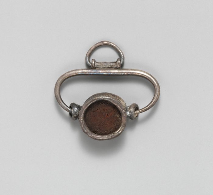 Silver gilt and amber pendant