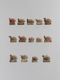 Terracotta fragments of kylikes (drinking cups)