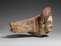 Glass mosaic fragment