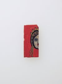 Glass mosaic fragment