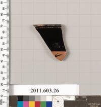 Terracotta fragment of a kylix (drinking cup)