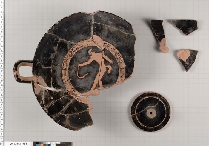 Terracotta fragments of a kylix (drinking cup)