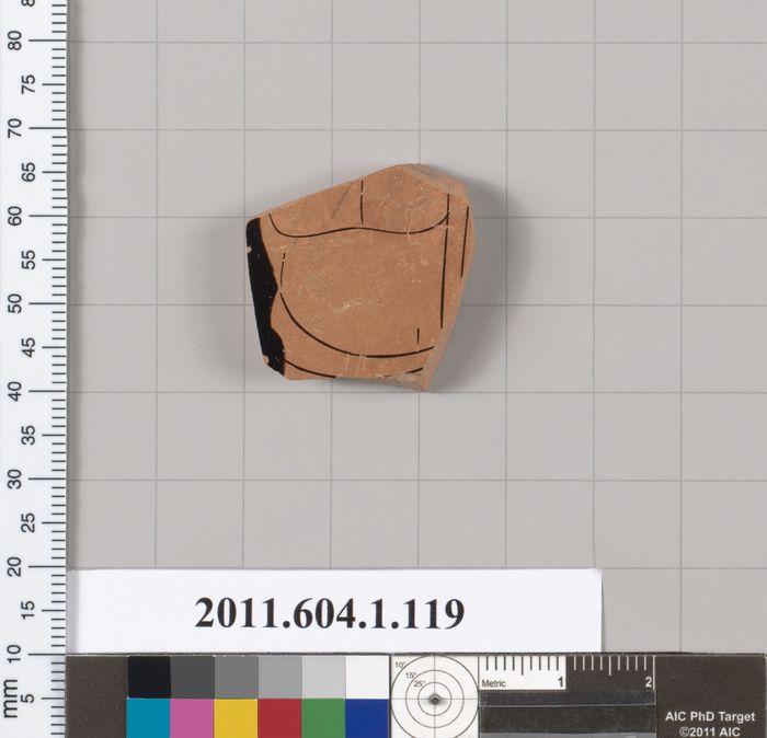 Terracotta fragment of a kylix (drinking cup)