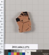 Terracotta fragment of a kylix (drinking cup)