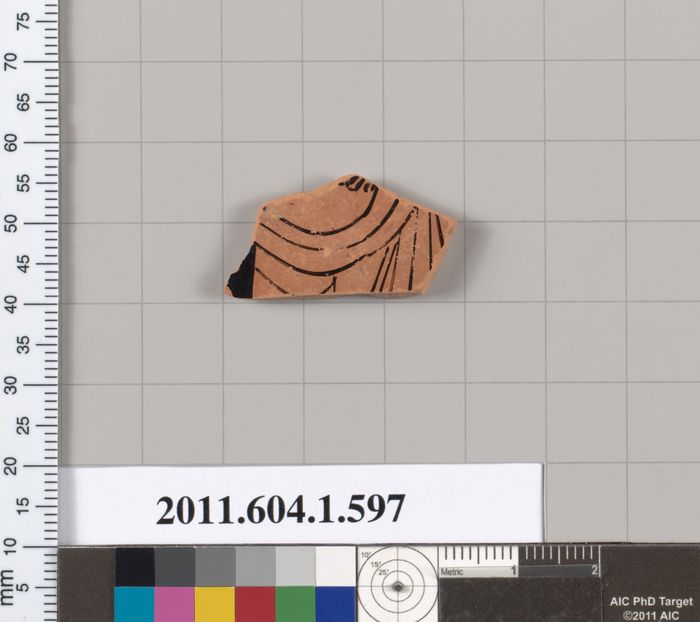 Terracotta fragment of a kylix (drinking cup)