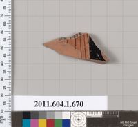 Terracotta rim fragment of a kylix (drinking cup)