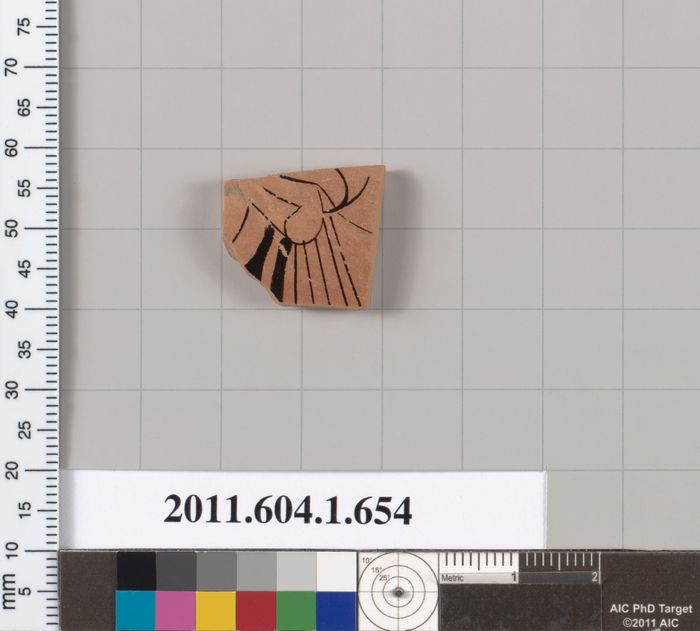 Terracotta fragment of a kylix (drinking cup)