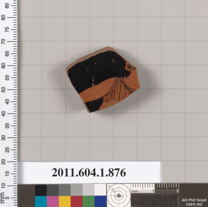 Terracotta fragment of a kylix (drinking cup)