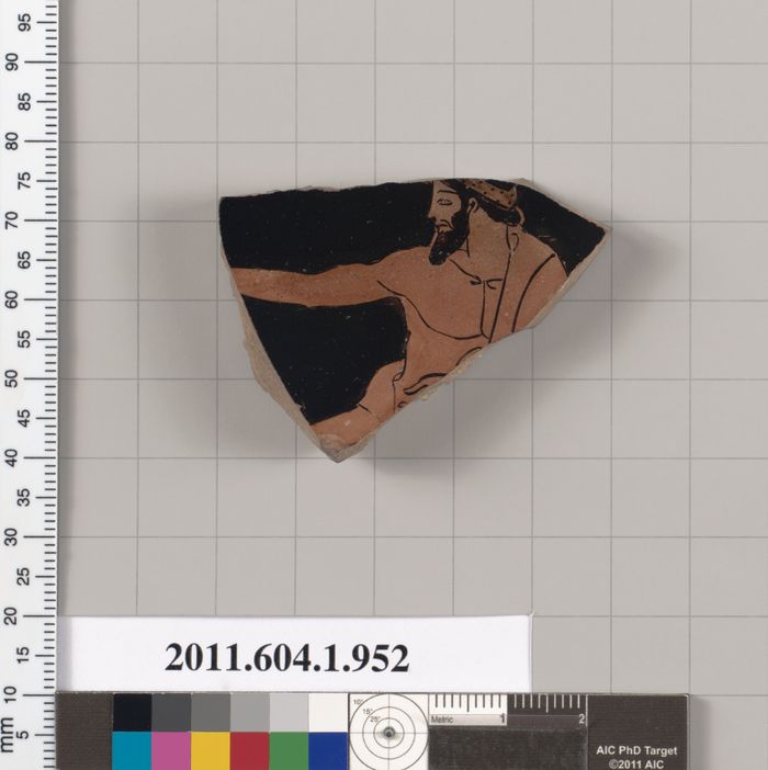 Terracotta fragment of a kylix (drinking cup)