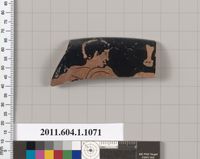Terracotta rim fragment of a kylix (drinking cup)