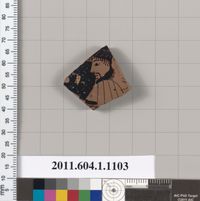 Terracotta fragments of a kylix (drinking cup)