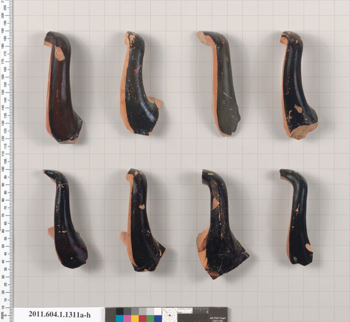 Terracotta fragments of kylikes (drinking cups)