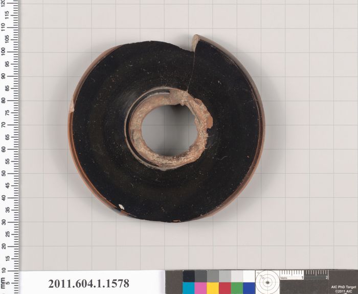Terracotta fragment of a kylix (drinking cup)