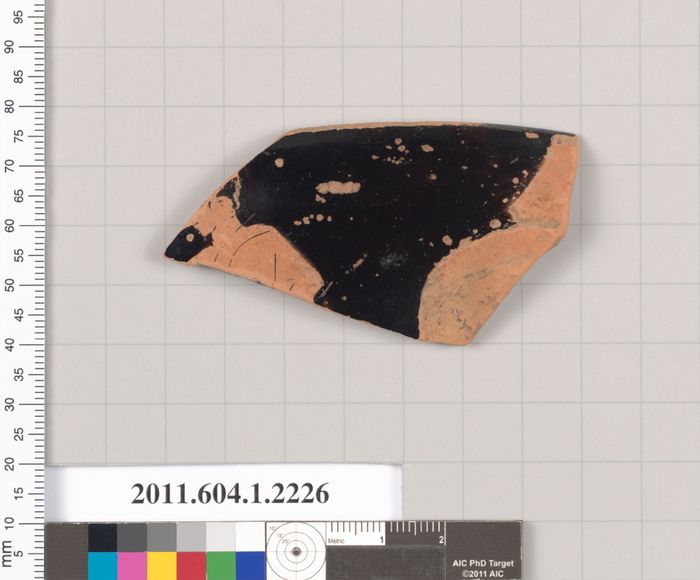 Terracotta rim fragment of a kylix (drinking cup)