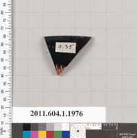 Terracotta fragment of a kylix (drinking cup)