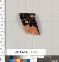 Glass short-strip mosaic bowl fragment