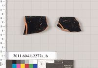 Terracotta fragments of kylikes (drinking cups)
