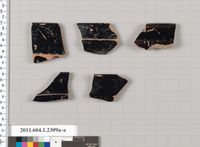 Terracotta fragments of kylikes (drinking cups)