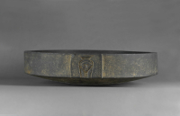 Thumbnail image for circular libation basin with Hathoric head