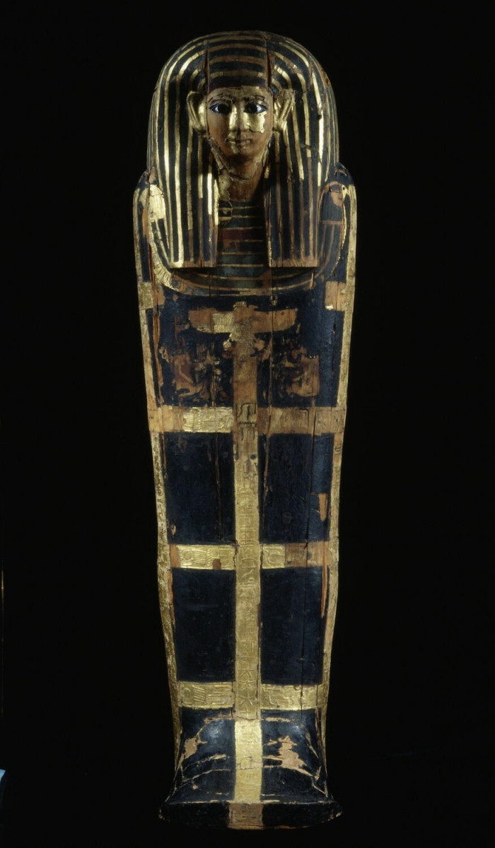 mummified coffin