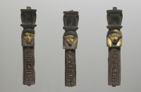 figurine of the son of Horus; pseudo-mummy mask of the son of Horus