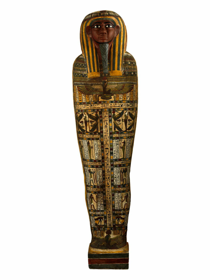 coffin lid; mummiform coffin