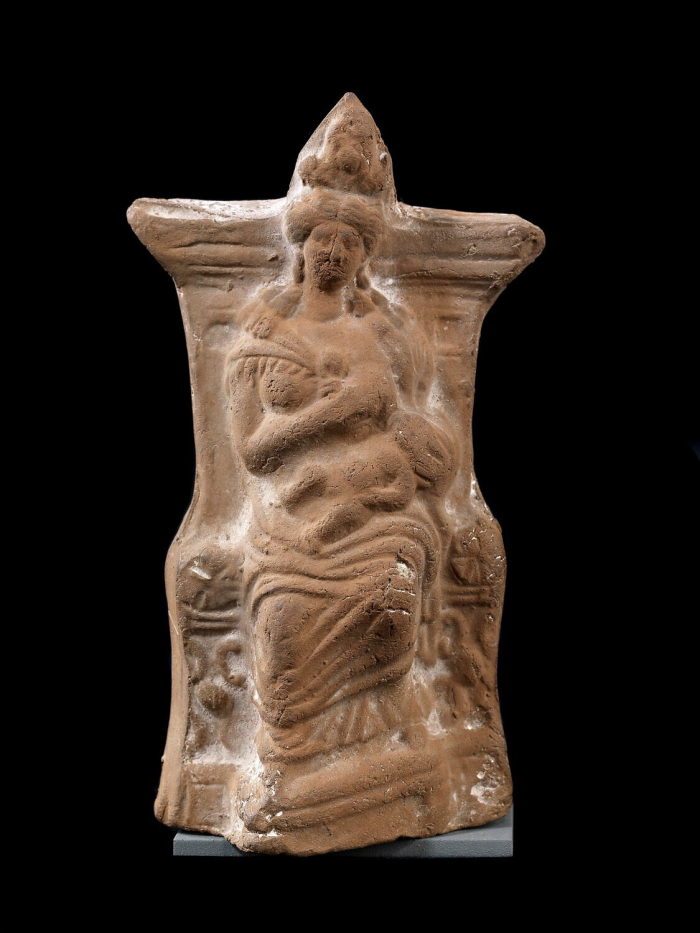 figurine of breastfeeding Isis; lamp