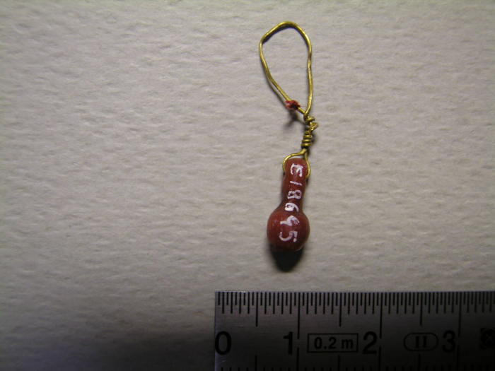 pearl in a bottle; earring