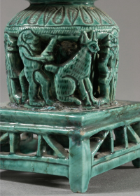 Thumbnail image for kohl pot with flat collar and foot