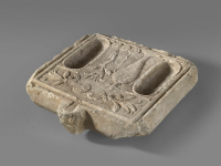 Thumbnail image for rectangular offering table with spout; offering table with 2 basins