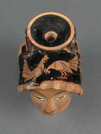 Thumbnail image for aryballos; plastic vase